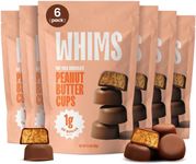 Oat Milk Chocolate Peanut Butter Cups - Healthy Vegan Peanutbutter Cups - Non-GMO&Gluten Free,No Palm Oil,Plant Based Low Sugar - Made with Dairy Free Chocolate - 6 Bags