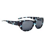 Jonathan Paul Allure Polarized Fitover Sunglasses in Blue Demi with Grey Lensses