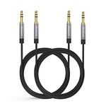 MaGeek 3.5mm Audio Aux Cables, (2-Pack, 3.0m / 10ft) Super Long Male to Male Auxiliary Audio Cables for Beats Headphones, iPhone, iPod, iPad, Car, Stereo, or any Device with 3.5mm Aux Port(Black)