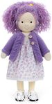 BlissfulPixie Handmade Waldorf Doll- Fruzie 12", Soft Girl Rag Doll with Cute Stuffed Plush, Ideal First Doll for Babies & Toddlers