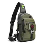 NICGID Sling Bag Chest Shoulder Backpack Crossbody Bags for Tablet Laptop Outdoor Hiking Men Women