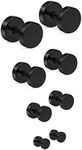 Cisyozi 18G Black Stud Earrings Men for Women Faux Gauges Ear Tunnel Stainless Steel Earrings 3mm 4mm 5mm 6mm, Metal