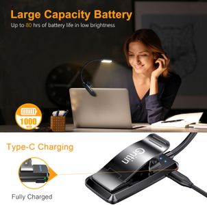 Gritin 9 LED Book Light – Portable Clip-On Reading Lamp