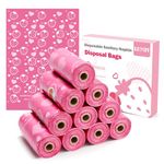 150Pcs Sanitary Napkin Disposal Bags, Luxiv Pink Disposable Sanitary Bag Personal Care Disposal Bags for Tampons Trash Bag, Disposable Mini Bag for Women Privacy Handling Bag Diaper Sack (Pink)