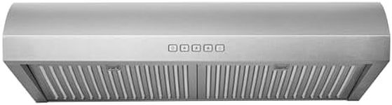 Hauslane Range Hood Under Cabinet 30 Inch, Hood Vent for Kitchen | Quiet Vent Hood, Energy Saving LED, Stainless Steel Ducted or Ductless Hood Ranges, Recirculating Operation UC-B018