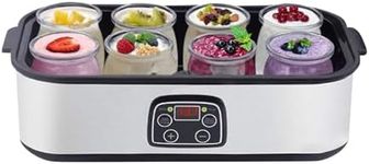 Probiotic Yogurt Motor, Electric Yogurt Maker Machine with Adjustable Temperature and Time Control, 1400ML Multi-Function Yogurt Jar with 8 Lids, Probiotic Rich Homemade Yogurt Incubator (1 pcs)