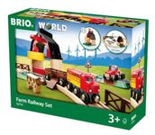 Brio Farm Railway Set Toy Train Set for Kids - Made with European Beech Wood