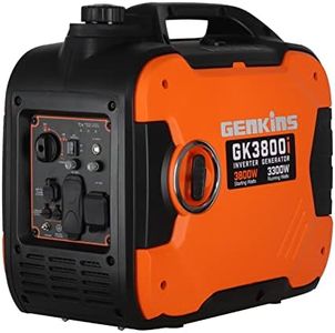 GENKINS 3800 Watt Portable Inverter Generator Ultra Quiet RV Ready Emergency Home Back up Recreation etc Gas Powered EPA Compliant Ship to Puerto Rico