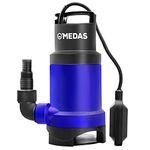 MEDAS 750W 10000L/H Electirc Sump Pumps Submersible Water Pump Sewage Pump w/Float Switch for Pool and Pond Draining in Dirty Water