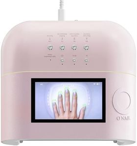 AI UV LED Nail Lamp for Gel Nails - O NAIL AI Smart Precision Scan Reduces UV Exposure, 109 LED Nail Dryer with HD Display, 2X Fast Curing Light for Salon & Home (Battery Not Included)