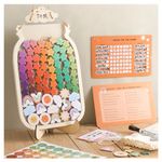 OESSUF Magnetic Reward Jar for Kids, Large Wooden Reward Jars with Tokens, Reusable Star Chart for Children Behavior, Inspiring Good Behaviour in Toddlers, Star Style