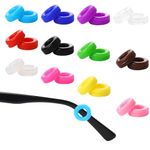 24Pcs Eyeglasses Retainers Silicone Eyeglasses Temple Grips Retainer, Anti-Slip Temple Tips Sunglasses Ear Pad, Glasses Ear Cushion Temple Tips for Eyeglasses, Colorful Temple Tips for Eyeglasses