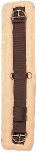 Weaver Equine Super Horse Cinch, Anti-Slip Fleece Lined Saddle Cinch Girth with Flat Buckle, Western Horse Riding Supplies, ‎Brown/Maize