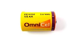 Omnicel ER14250 (LS14250) 1/2 AA 3.6 Volt Primary Lithium Battery (1200 mAh)