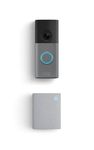 Ring Wired Doorbell (newest model), Speckled Gray with Chime Plus (newest model), White