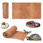 Reptile-Terrarium-Substrate Tortoise-ortoise Bedding & Reptile Carpet Coconut Fiber - 3 Rolls Natural Terrarium Liner Bedding for Bearded Dragon, Leopard Gecko, Iguana, Lizard, Snake, Turtle