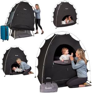 hiccapop Blackout Tent for Pack and Play, Baby Sleep Pod, Baby Crib Tent, Blackout Canopy Crib Cover, Sleep Pod for Kids with Monitor, Pack and Play Blackout Cover, Pack and Play Tent (HP-DDT)