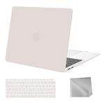 MOSISO Compatible with MacBook Air 13 inch Case M1 2021 2020 2019 2018, Hard Shell Cover Compatible for MacBook Air M1 Case 13.3 inch A2337 A2179 A1932 with Keyboard Cover & Wipe Cloth, Rock Gray