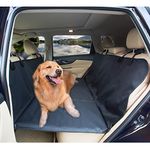 AMOCHIEN Back Seat Extender for Dogs - Backseat Pet Bridge, Dog Hammock Covers Entire Back Seat, Rear Pet Foam Platform Divider Barrier Water Resistant, Ideal for Trucks, SUVs, and Full Sized Sedans…