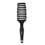 L’ange Hair SIENA FLEXI Hair Brush - Flexible Vented Black Hair Detangler Brush for Women, Men, Kids - Professional Hair Volumizer Brushes for Detangling, Volumizing, Heat Resistant - MSRP $20.00