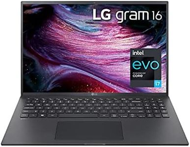 LG gram 16Z90P - 16" WGXGA (2560x1600) Ultra-Lightweight Laptop, Intel evo with 11th gen CORE i7 1165G7 CPU, 16GB RAM, 1TB SSD, Alexa Built-in, 19.5 Hours Battery, Thunderbolt 4, Black - 2021