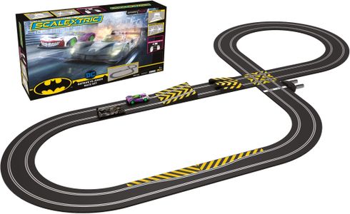 Scalextric Batman vs Joker Slot Car Racing Set – Includes Track & Cars