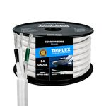 14 Gauge 3 Conductor Marine Wire - 75 ft Triplex Round Marine Grade Wire Tinned Copper Oxygen-Free Insulated - 14/3 AWG UL 1426 Standard PVC Wire for Boat, Automotive, Speakers, Camper & Trailers