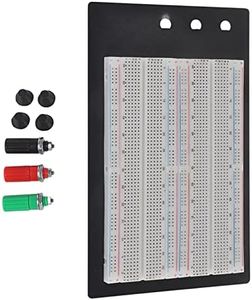 Breadboard Solderless Breadboard White Abs 1660 Points Holes Plug in Breadboard Test Bed Solder Circuit Test