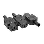 uxcell 3Pcs AC250V 10A IEC320 C13 Female 3 Terminals Power Adapter Connector