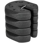 Outsunny Gazebo Weights Set of 4, Total 12KG Weights for Gazebo Legs with Reinforce Pins and Carry Belt, for Gazebos Shelters Marquees Tents