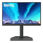 BenQ SW272Q 27" 2560X1440p 2K|Pro Photo&Video Editing| IPS| 99% AdobeRGB| 98% P3|HDR 10|H/W Calibration|Pantone Validated|DeltaE<1.5|Hdmi|DP|Card Reader|USB-C(90W)Shading Hood|Wireless Controller|Grey