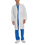 Landau Men's 41 inch Full Length 3 Pocket White Medical Uniform Lab Coat - White - 52