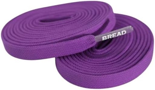 Bread Elastic Shoelaces – Tie Once, Slip On Convenience – Premium Stretch Laces That Look Like Real Shoelaces for Sneakers, Boots, Running Shoes, and Everyday Wear, Cosmic Purple, 27"