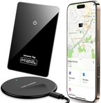 Wallet Tracker Card for Apple Find My(iOS Only) - Thin Wallet Finder with Wireless Charger - Item Locator for Wallet, Luggage Tags, ID Card and More - IP68 Waterproof