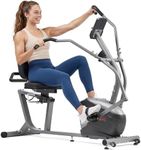 Sunny Health & Fitness Performance Interactive Recumbent Bike with Arm Exerciser with Exclusive SunnyFit® App Enhanced Bluetooth Connectivity – SF-RB420032