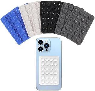 Silicone Suction Phone Case 8pcs Suction Cup Phone Mount Adhesive Phone Accessory Holder Non Slip Phone Suction Cup Mat for Videos and Selfies