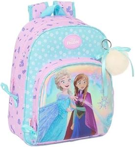 Safta FROZEN COOL DAYS - Mochila Infantil, Ideal para Niños de Diferentes Edades, Cómoda y Versátil, Calidad y Resistencia, 28x10x34 cm, Color Violeta/celeste