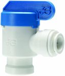 John Guest 3/8 Inch O.D. Tube Size x 1/4 Inch NPTF Speedfit to Female Shut Off Valve, Push to Connect Plastic Plumbing Fitting, PPSV501222WP