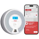 X-Sense Wi-Fi Combination Smoke Alarm and Carbon Monoxide Alarm with Replaceable Battery, Smart Fire Alarm Compatible with X-Sense Home Security App, SC07-WX, 1-Pack