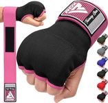 RDX Gel Boxing Hand Wraps Inner Gloves, Quick 75cm Long Wrist Straps, Elasticated, Padded Fist Hand Protection, Muay Thai MMA Martial Arts Punching Speed Bag Training Bandages, Under Mitts Handwraps