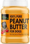 Peanut Butter For Dogs & Puppy - Only Brand With No Added Oil! - No Sugar, Salt, Xylitol - 100% Pure Formulated Treat For Dogs - 100% Protein, Wheat & Gluten Free - Dog Friendly Paste - 340g