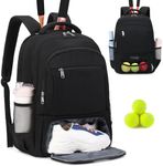 ACESAK Tennis Backpack Tennis Bag for Women Men - Tennis Bag Holds 2 Rackets, Badminton Squash, Pickleball Paddles Balls