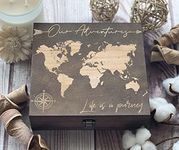 Our Adventures Box, 8.5 in x 8 in x