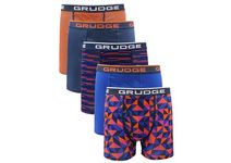 J&T Men's Boxers Shorts (5 Pack) Multipacked Underwear Gift Set | Comfortable Stretch Cotton Mens Trunks, Colourful Underpants Briefs