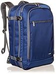 Amazon Basics Carry On Travel Backpack - Navy Blue