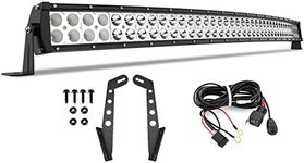 YITAMOTOR 32 Inch LED Light Bar Compatible with 2018-2022 Wrangler JL JLU/ 2020-2022 Gladiator JT 2/4 Doors with Hood Mounting Brackets Off Road Driving Light + Wiring Harness