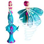 SKY DANCERS Turquoise Twinkle – The Original Flying Doll Toy – Pull String Powered, Use Indoors or Outdoors, No Batteries Required, Gift for Kids 5+