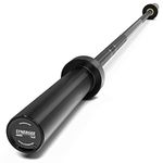 Synergee 15lb Technique Barbell Black Aluminum Bar for Form & Technique Training for Power & Olympic Lifting.