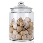 ORNAMI Biscuit Glass Storage Kitchen Jar with Airtight Lid (5.8L)