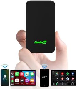 CarlinKit 5.0 Wireless CarPlay Adapter for iPhone - Wired to Wireless CarPlay/Android Auto - Dual-Band WiFi, Low Latency, Online Update, Plug Play for OEM Wired CarPlay/Android Auto Cars.(2air)